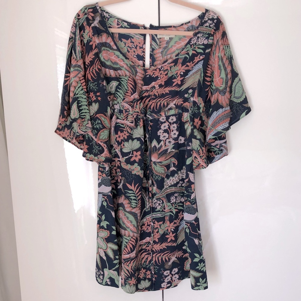 Danish Brand Silk Floral Mini Dress